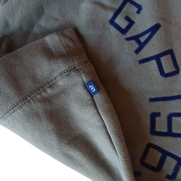 2T Baby Gap Sweatshirt 1969 Olive Green 2 Years Cotton Crewneck - Picture 2 of 4